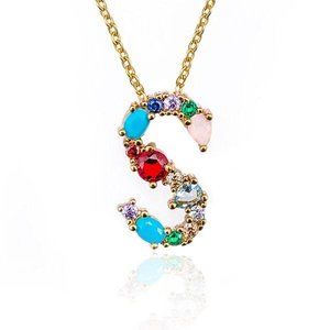 Bejeweled S Initial Pendant Necklace